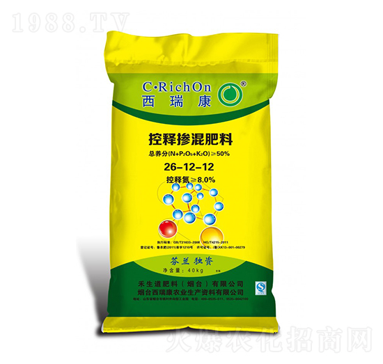 控釋摻混肥料26-12-12-西瑞康-生之道