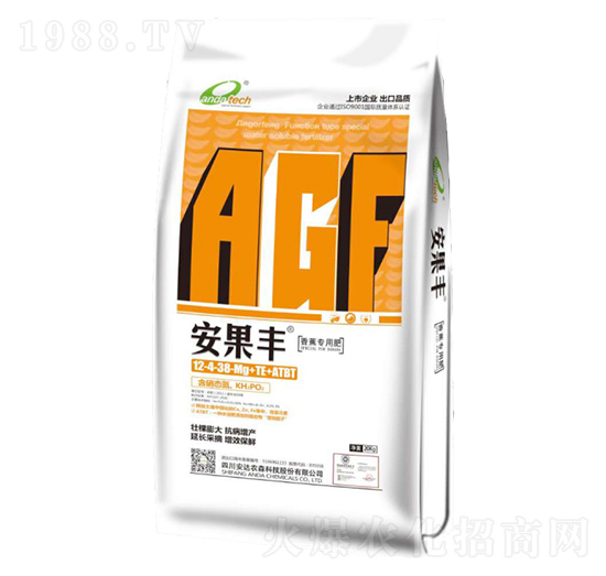 香蕉專用肥12-4-38+Mg+TE-安果豐-安達(dá)農(nóng)森