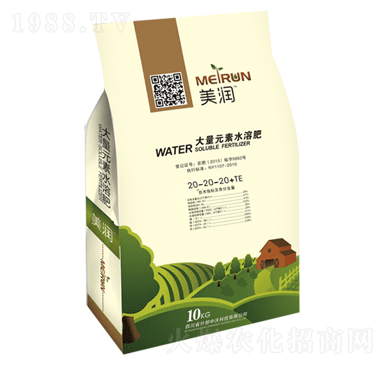 大量元素水溶肥20-20-20+TE-美潤-金穗化肥