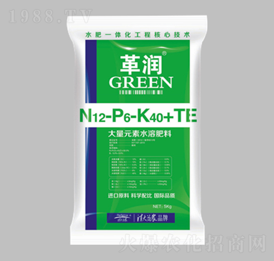 大量元素水溶肥料12-6-40+TE-革潤-清大益農(nóng)