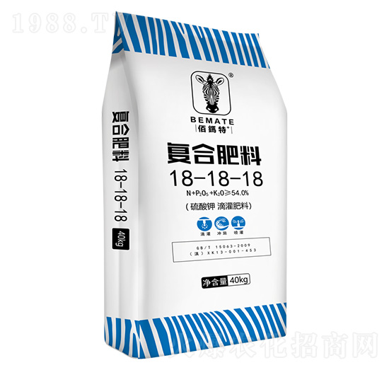 硫酸鉀滴灌復合肥料18-18-18-佰鎷特-云天化農(nóng)資